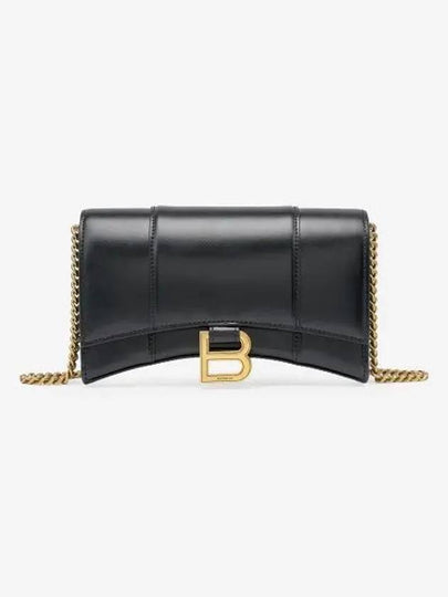 Hourglass Chain Mini Calfskin Cross Bag Black - BALENCIAGA - BALAAN 2