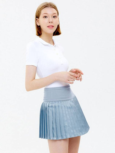 Shining pleated skirt blue - LIKEWIZE - BALAAN 1