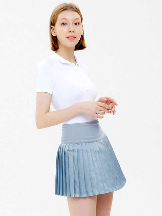 Shining pleated skirt blue - LIKEWIZE - BALAAN 1