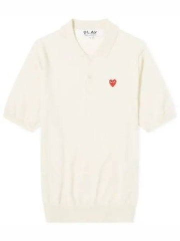 24 Polo Neck Short Sleeve Knit P1N094 6 Collar 1311679 - COMME DES GARCONS - BALAAN 1