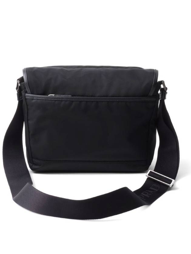 Triangle Logo Re-Nylon Cross Bag Black - PRADA - BALAAN 6