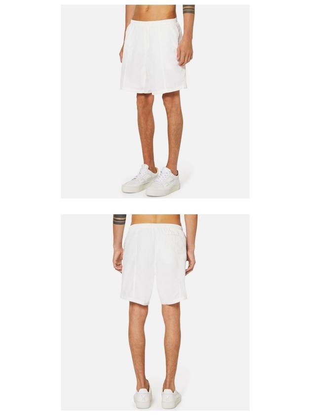 Pocket Heart Logo Swim Shorts White - AMI - BALAAN 6