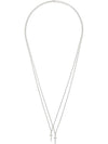 Silver Double Cross Necklace - DSQUARED2 - BALAAN 2