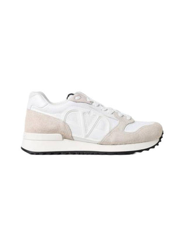 V Logo Low Top Sneakers White - VALENTINO - BALAAN 1