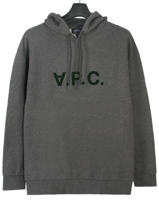 Milo Logo Cotton Hoodie Grey - A.P.C. - BALAAN 2