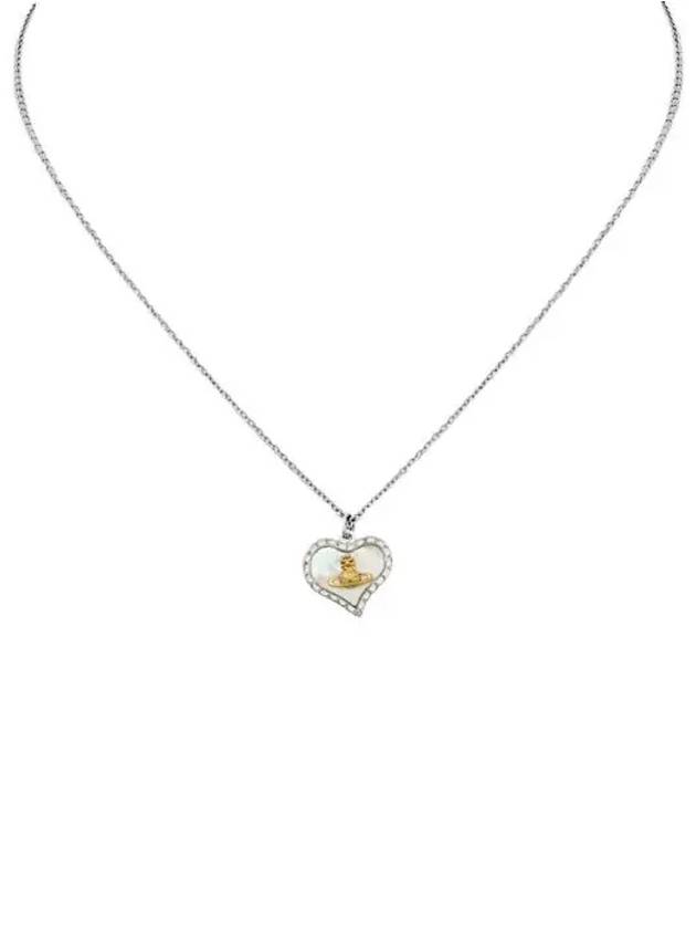 Petra Heart Logo Necklace Silver - VIVIENNE WESTWOOD - BALAAN 3