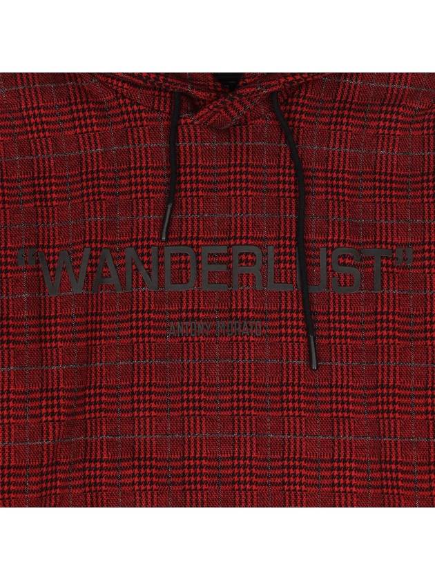 Men's overfit check hooded long sleeve t-shirt TEE195 - IKALOOOK - BALAAN 6