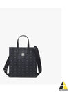 logo pattern tote bag black - MCM - BALAAN 2