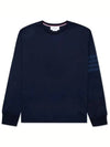 4 Bar Armband Tonal Long Sleeve T-Shirt Navy - THOM BROWNE - BALAAN 2