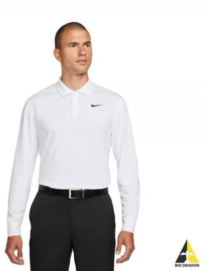 Dri Fit Victory Long Sleeve Polo Shirt White - NIKE - BALAAN 2