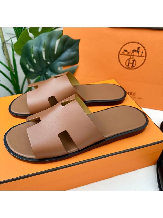 Izmir Sandal Calfskin & Noir - HERMES - BALAAN 6