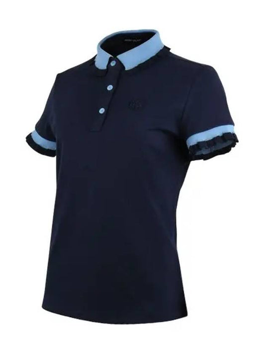 Golf Yoko Color Short Sleeve T-Shirt Navy - HENRY STUART - BALAAN 1