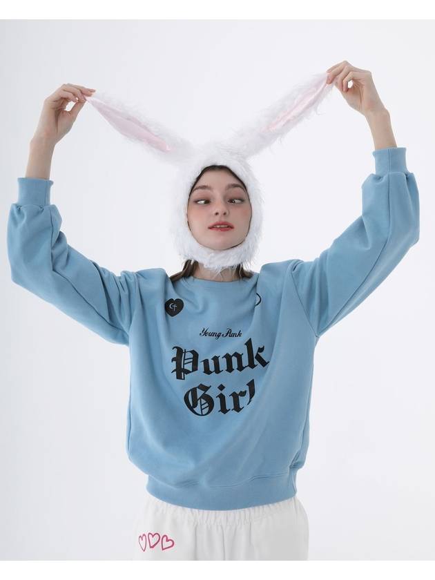 Punk Girl Sweatshirt Blue - CLUT STUDIO - BALAAN 3