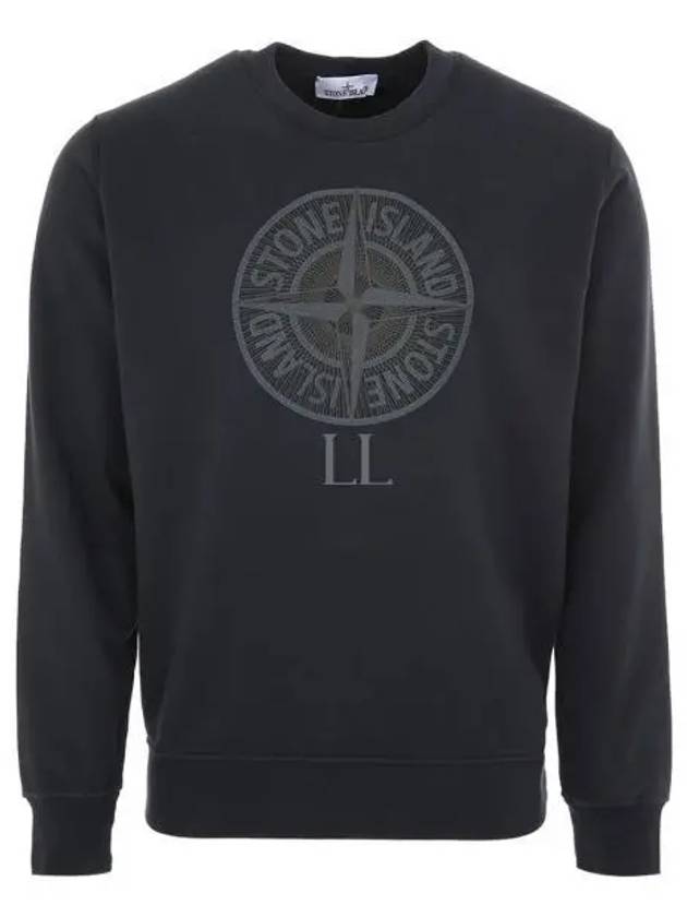 Men's Industrial One Print Sweatshirt Navy - STONE ISLAND - BALAAN 2