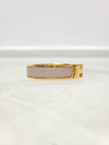 Used luxury goods Louis It PM Yellow gold marron glace click ash bracelet - HERMES - BALAAN 3