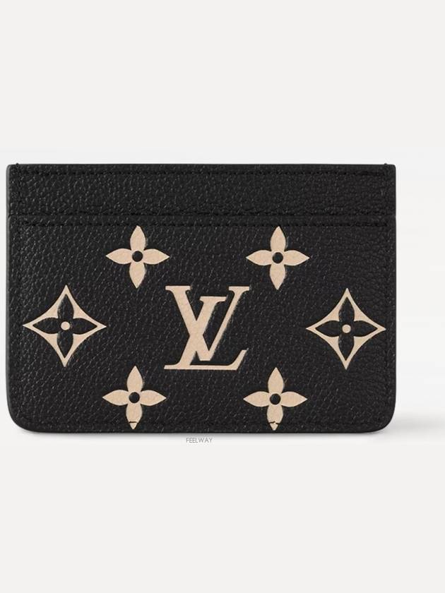 Monogram Empreinte Leather Card Wallet Black - LOUIS VUITTON - BALAAN 6