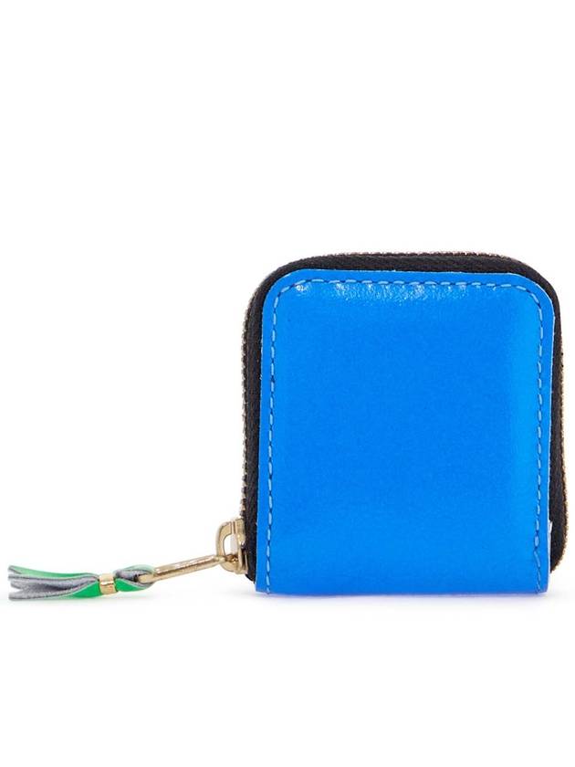 super fluo bright blue goat leather unisex wallet - COMME DES GARCONS WALLET - BALAAN 1