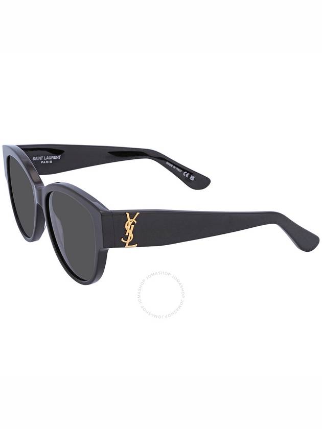 Saint Laurent Grey Oval Ladies Sunglasses SL M3 002 55 - SAINT LAURENT - BALAAN 3