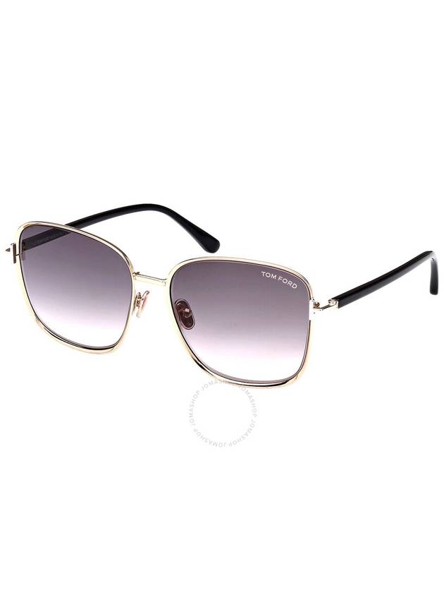 Sunglasses FT1029 28B POLISHED ROS GOLD SMOKE GRAD - TOM FORD - BALAAN 2