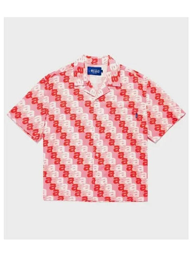 M A Print Camp Shirt Pink - AWAKE NY - BALAAN 1