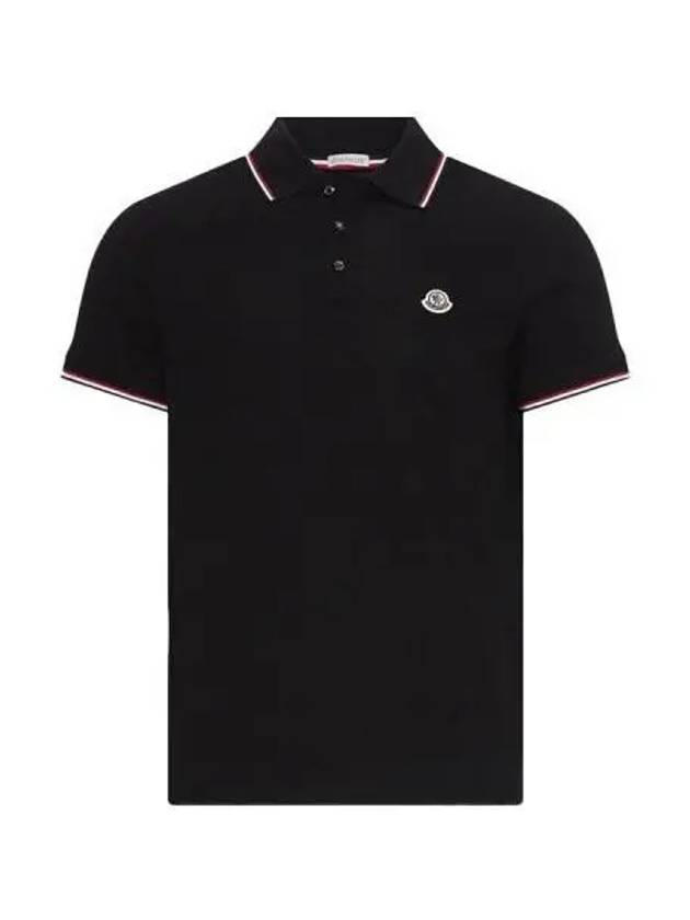 T shirt men s logo patch collar short sleeve - MONCLER - BALAAN 1