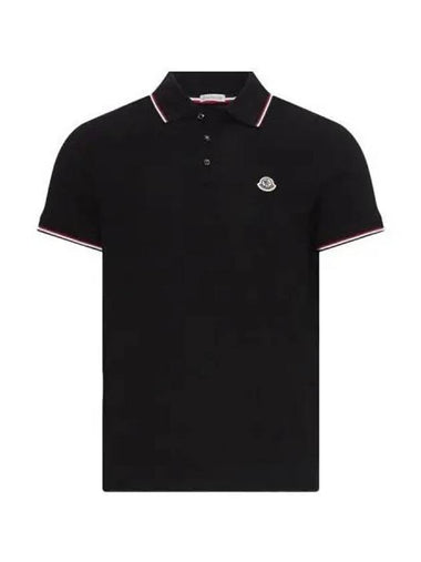 T shirt men s logo patch collar short sleeve - MONCLER - BALAAN 1