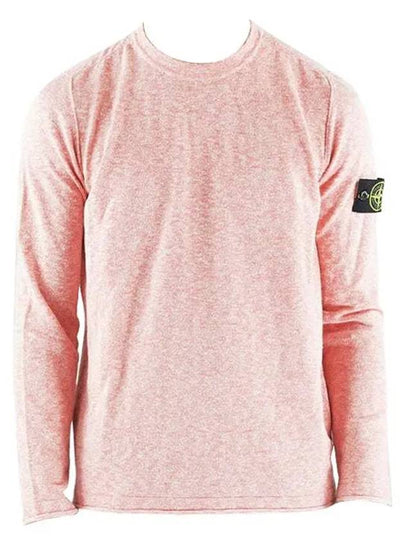 Wappen Patch Crew Neck Knit Top Pink - STONE ISLAND - BALAAN 2