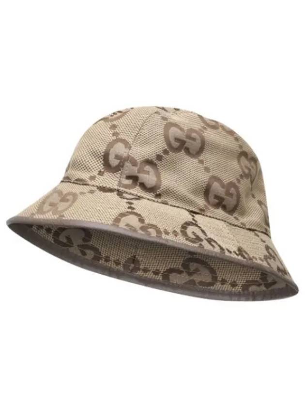 Jumbo GG Canvas Bucket Hat Men s - GUCCI - BALAAN 1