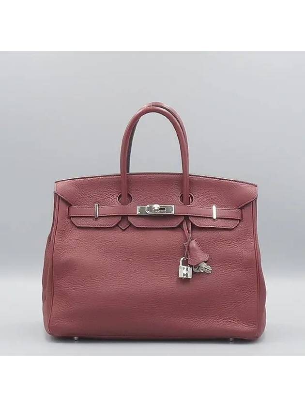 Red color tote bag - HERMES - BALAAN 2