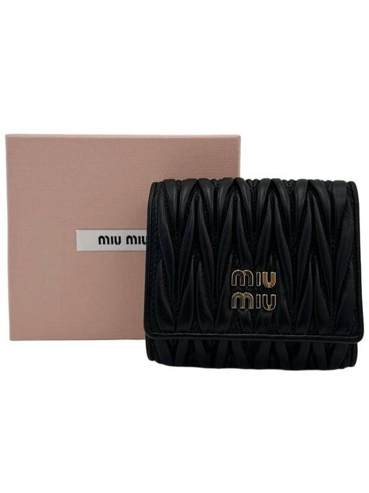 Small Materasse Nappa Leather Wallet 5MH0332 - MIU MIU - BALAAN 1