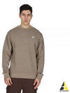 Club BB Crew Revival Sweatshirt Olive Grey - NIKE - BALAAN 2