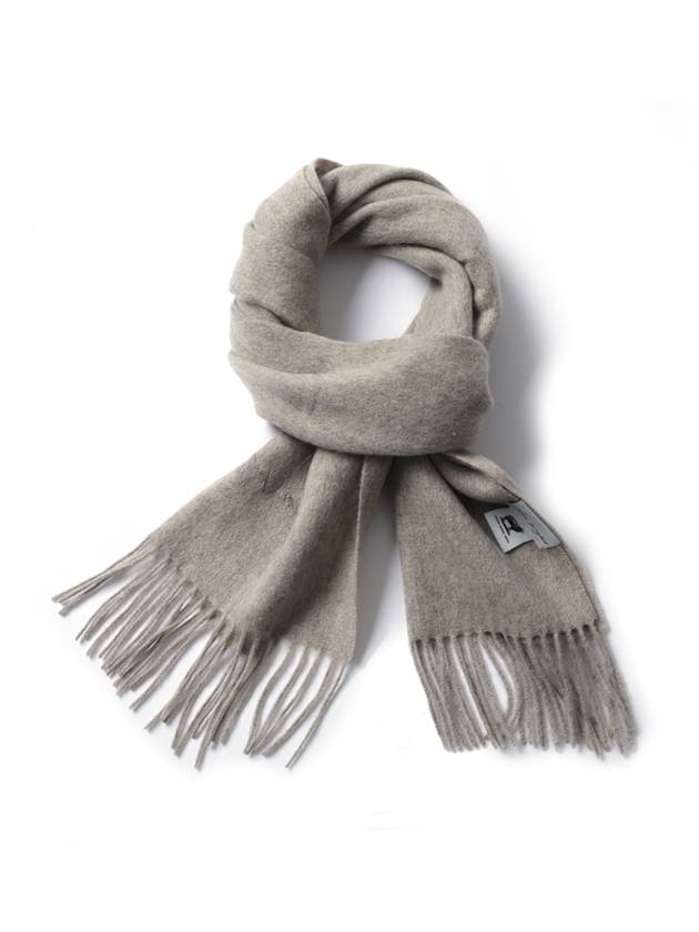 Virgin Wool 100 Muffler Oatmeal - WHITE PROJECT - BALAAN 4