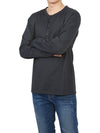 Henley Long Sleeve T-Shirt Charcoal - TEN C - BALAAN 8