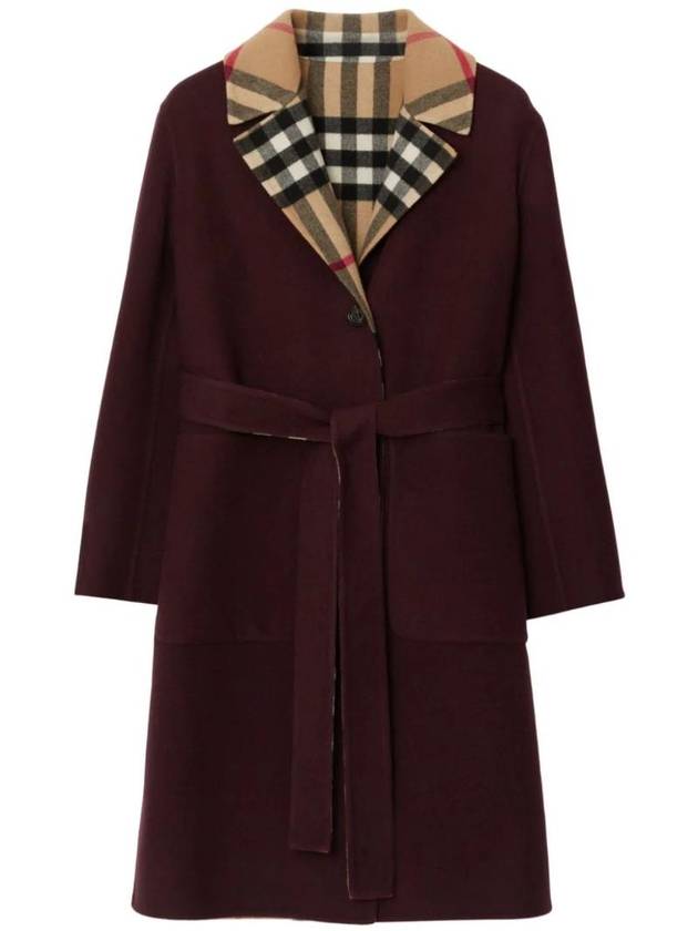 Vintage Check Reversible Wool Coat 8078032 - BURBERRY - BALAAN 1