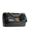 Monaco Small Chain Shoulder Bag Black - BALENCIAGA - BALAAN 7