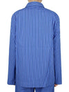 Poplin Pajamas Striped Organic Cotton Long Sleeve Shirt Boro - TEKLA - 9