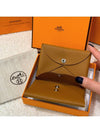 Card Wallet Appsong Goatskin Palladium Calvi Duo Brown - HERMES - BALAAN 5