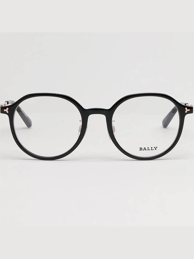 Glasses frame BY5071H 001 black horn rim light round - BALLY - BALAAN 3