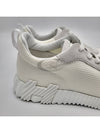 Bouncing Sneakers Mesh Suede Goatskin Blanc - HERMES - BALAAN 3