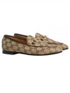 Jordan Ebony Original GG Canvas Loafer Beige - GUCCI - BALAAN 2