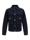 Cotton Trucker Denim Jacket Blue - HELMUT LANG - BALAAN 1