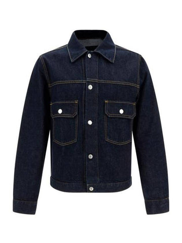 Cotton Trucker Denim Jacket Blue - HELMUT LANG - BALAAN 1