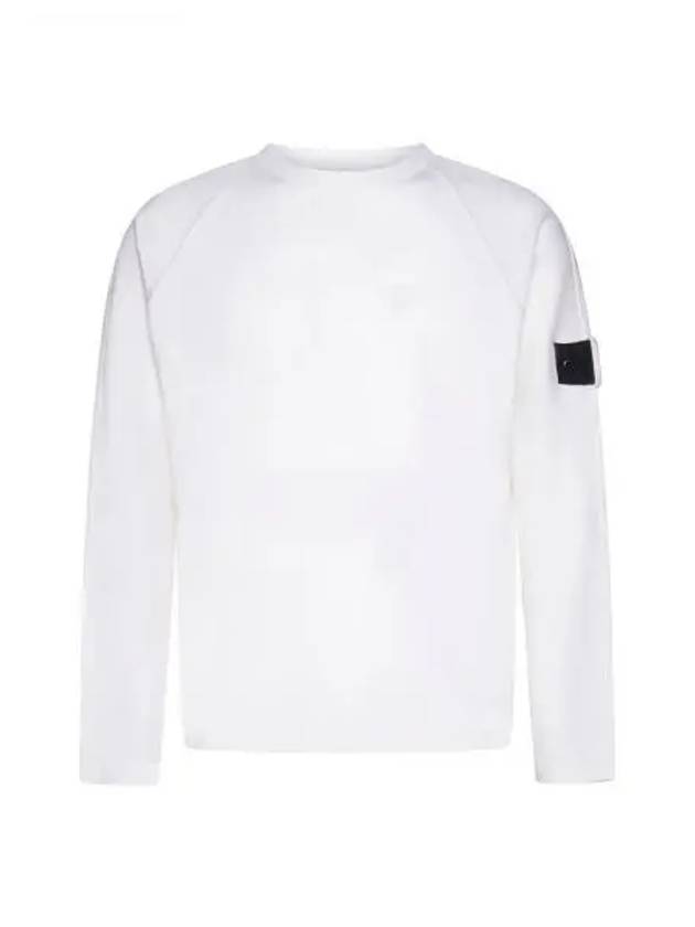 Wappen Patch Crew Neck Knit Top Ivory - STONE ISLAND - BALAAN 2