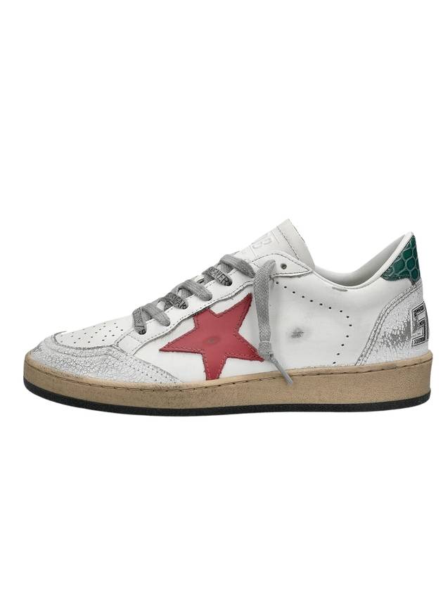 Ball Star Low Top Sneakers Red White - GOLDEN GOOSE - BALAAN 1