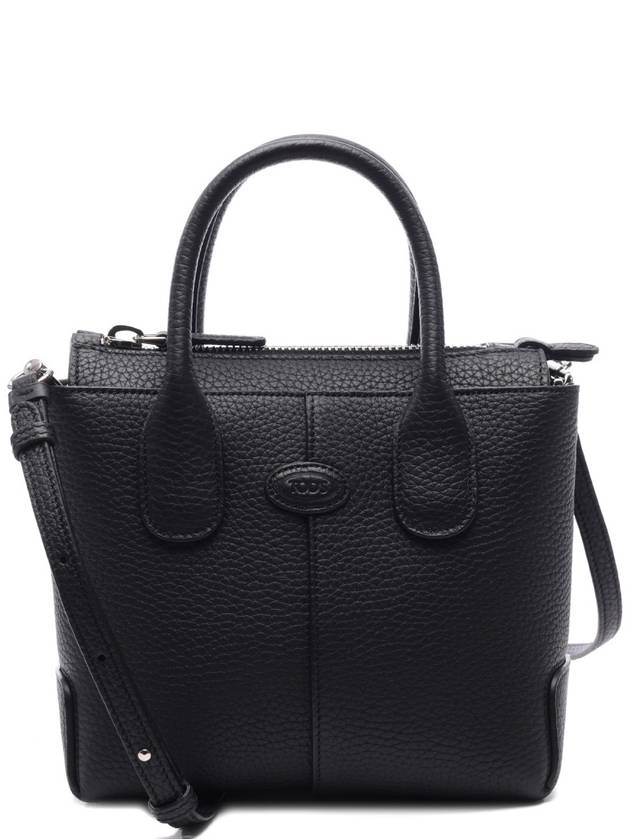 Di Leather Tote Bag Black - TOD'S - BALAAN 3