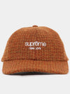 Harris Tweed 6 panel cap FW24H100 RUST - SUPREME - BALAAN 2