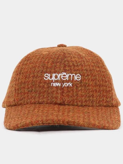 Harris Tweed 6 panel cap FW24H100 RUST - SUPREME - BALAAN 2