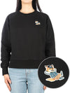 Women's Dressed Fox Patch Adjusted Sweatshirt Black - MAISON KITSUNE - BALAAN 2