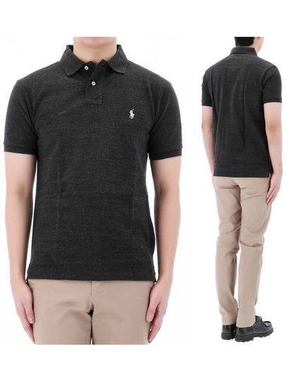 Embroidered Pony Logo White Polo Shirt Black - POLO RALPH LAUREN - BALAAN 2