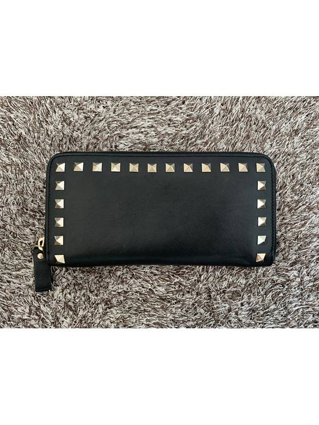 Rockstud 3 fold zipper long wallet - VALENTINO - BALAAN 4